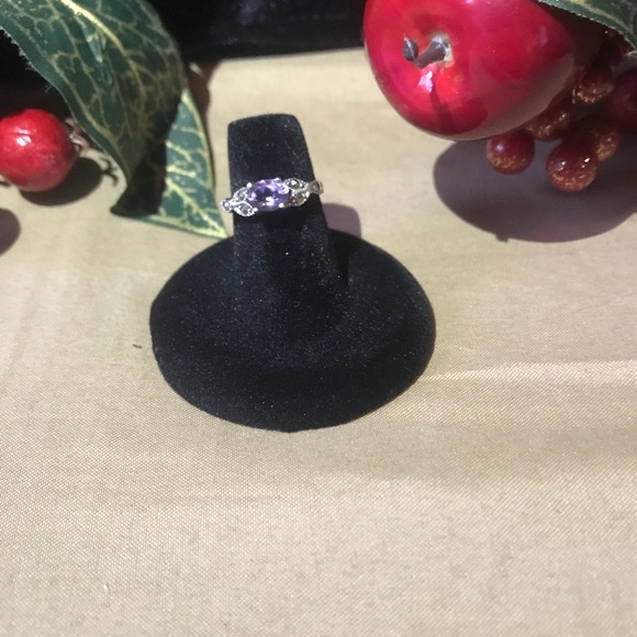 STERLING SILVER STAMP.925 TANZANITE (GEM) RING...